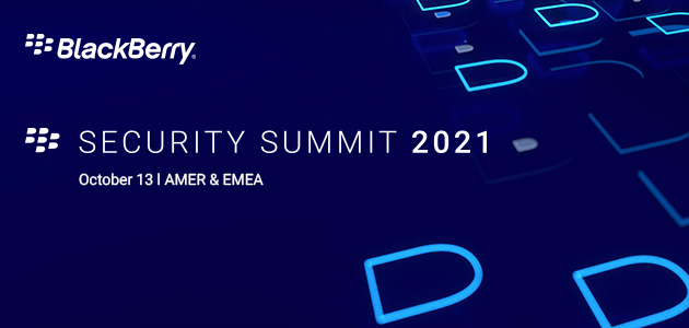 Registrujte se za BlackBerry Security Summit 2021