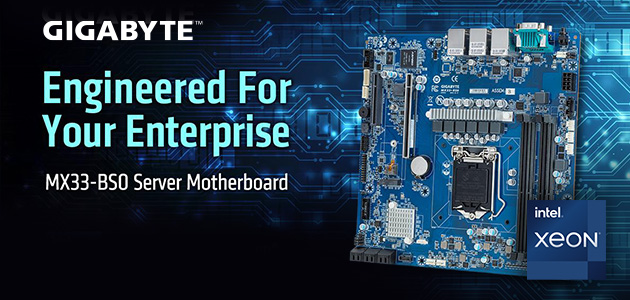 GIGABYTE najavljuje matičnu ploču za procesore Intel® Xeon® E-2300